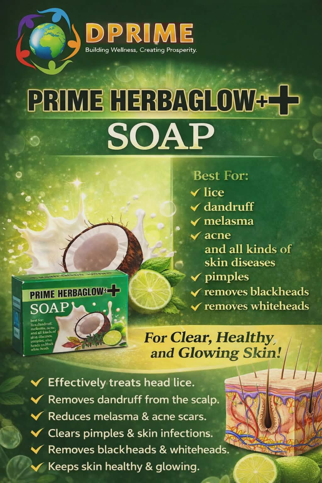 Prime Herbaglow+ Soap